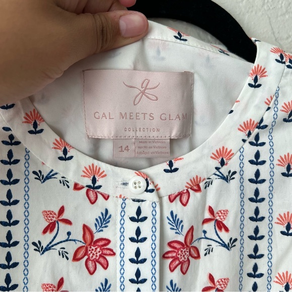 Gal Meets Glam Alisa Floral Button Front Maxi Dress Unicorn 🦄 - Picture 10 of 14